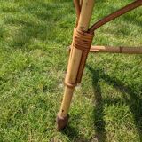 Rattan coffee table with drawer