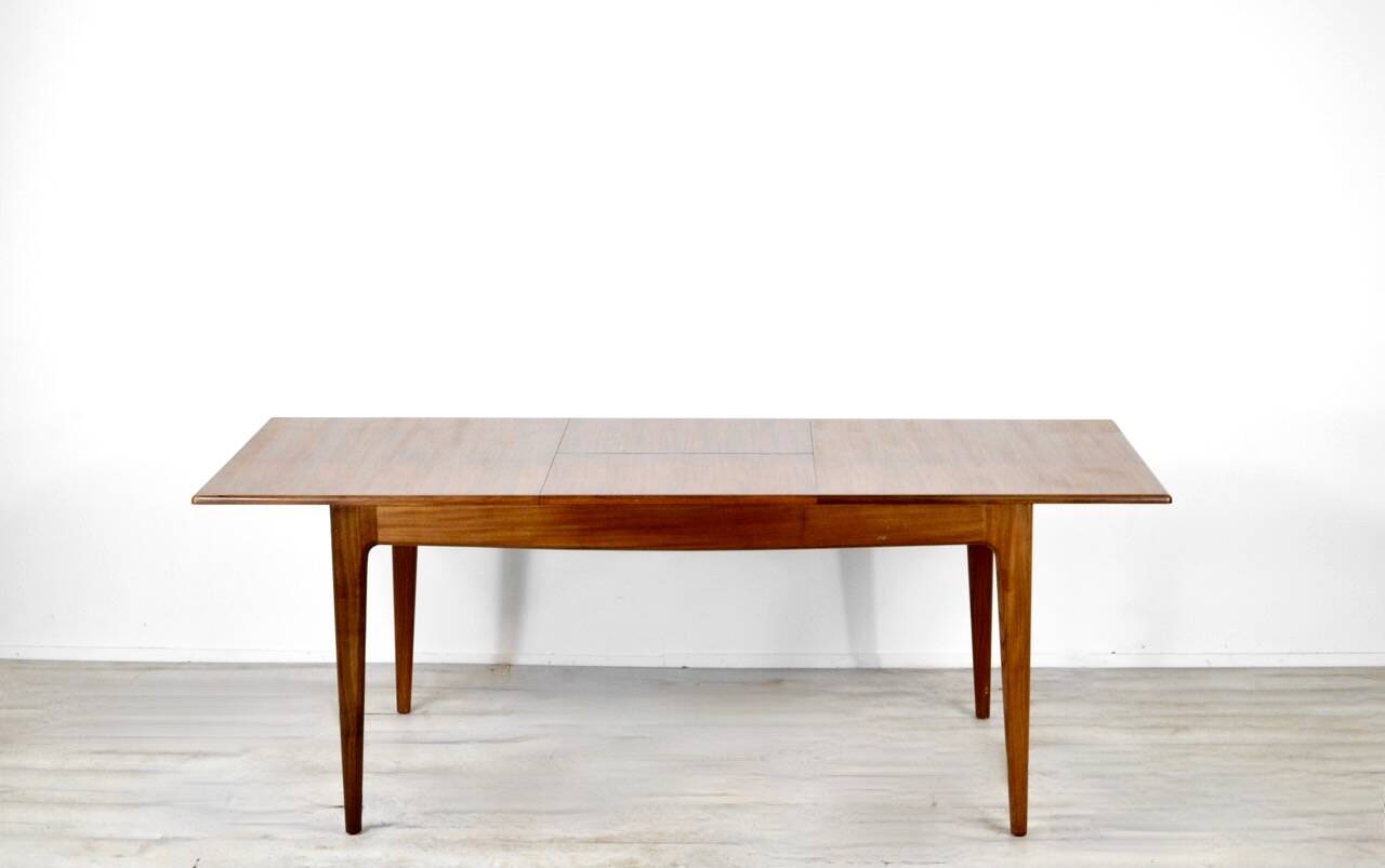 Midcentury Extending Table In Afromosia By A. Younger.