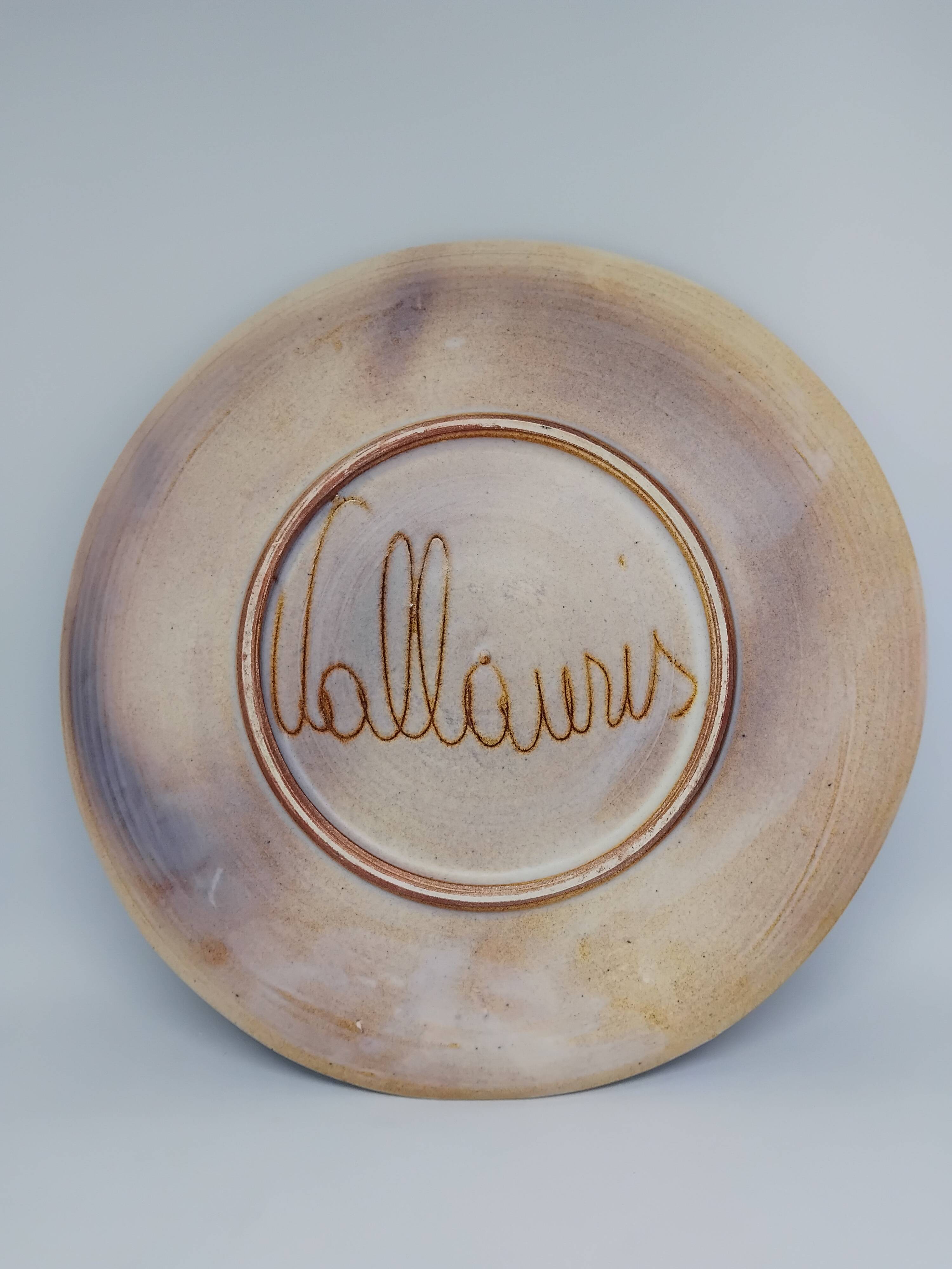 Vintage plate from the 60s. Monique Brenner / Vallauris.