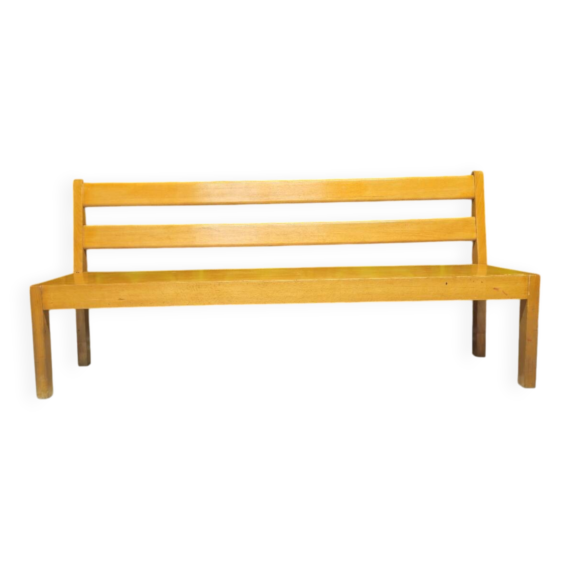 Vintage 1970s children's school bench