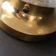 Vintage Limberg table lamp in bubbled glass and brass base