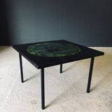 Mid-Century Studio Ceramic Tile Coffee Table, Belgium, 1960s