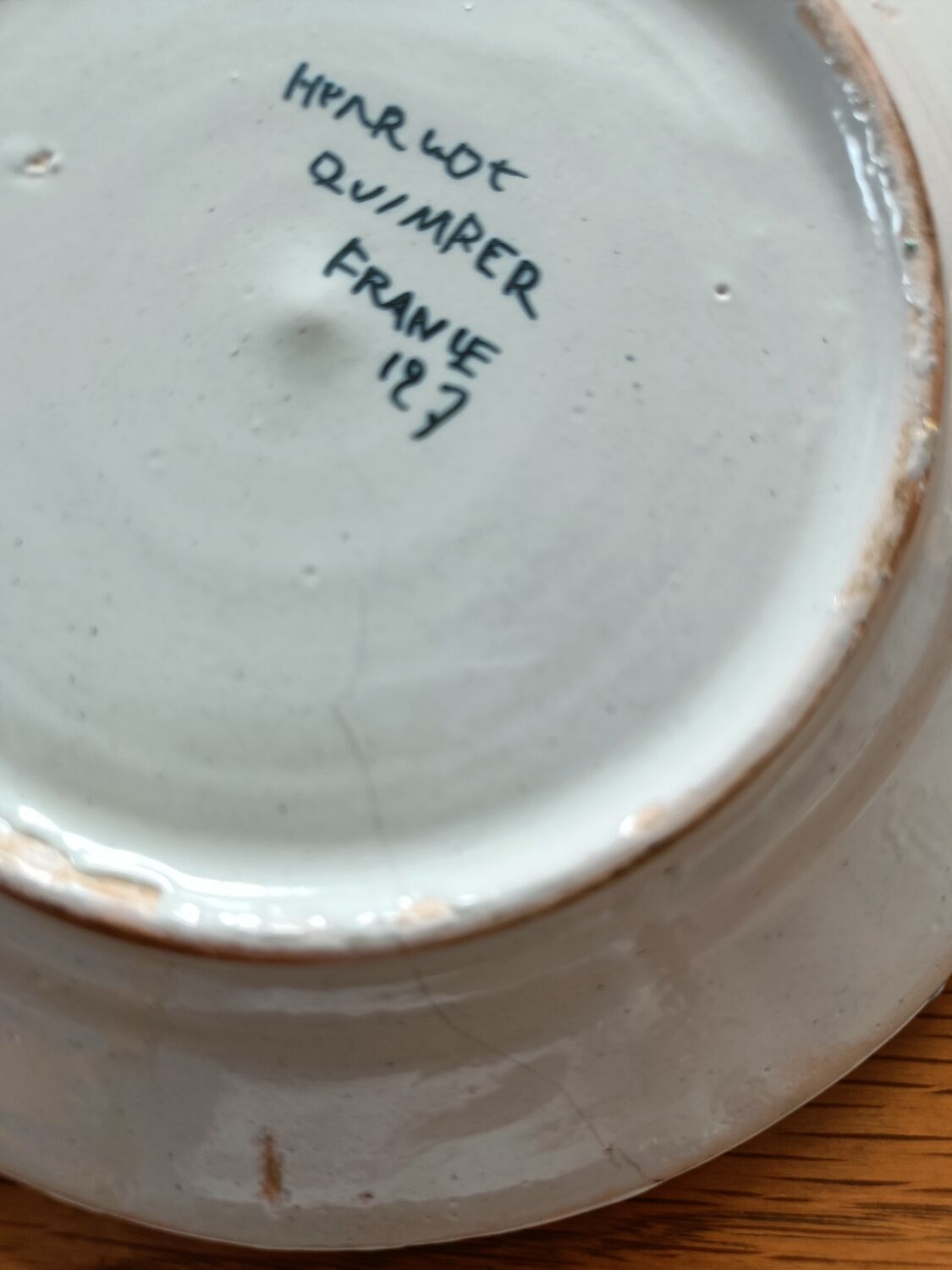 Henriot Quimper plate 127