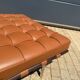 Knoll barcelona daybed mies van der rohe in cognac venezia leather, as new