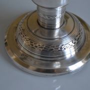 coupe centre de table art déco métal argenté 1930