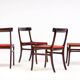 Set of four Ole Wanscher 'Rungstedlund' chairs in mid-century Modernity style.