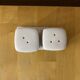 Salt & pepper shaker + genevieve lethu plate porcelain france vintage