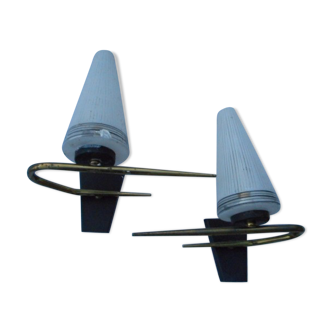 Pair of 1950' M.D wall light