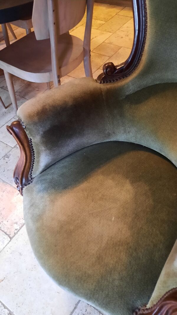 Fauteuil bergère style Louis Philippe