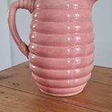 Glazed stoneware pitcher