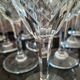 Set of 10 antique crystal glasses
