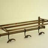 Old metal locomotive/train wall coat rack