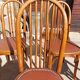 6 Baumann chairs in wood and imitation leather