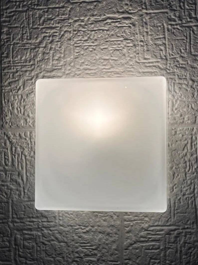 Design midcentury wall or ceiling lamp, flushmount, 1970s