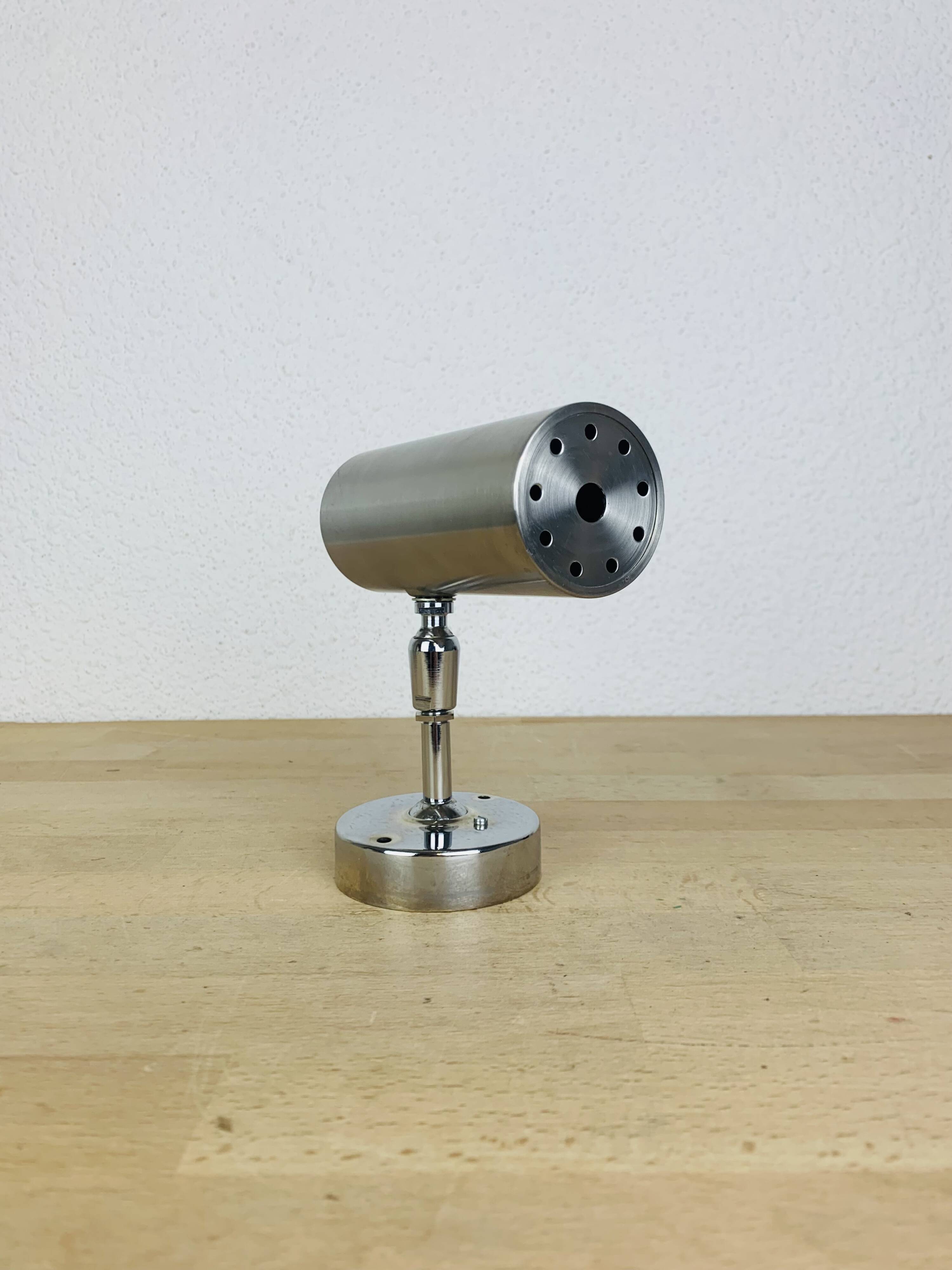 70s steel tube spotlight, adjustable