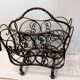 wrought iron newspaper rack
