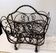 wrought iron newspaper rack