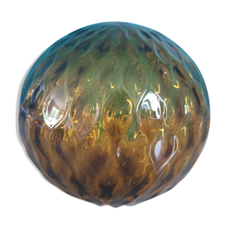 Old ball in blown glass color orange