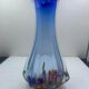 Blue glass vase