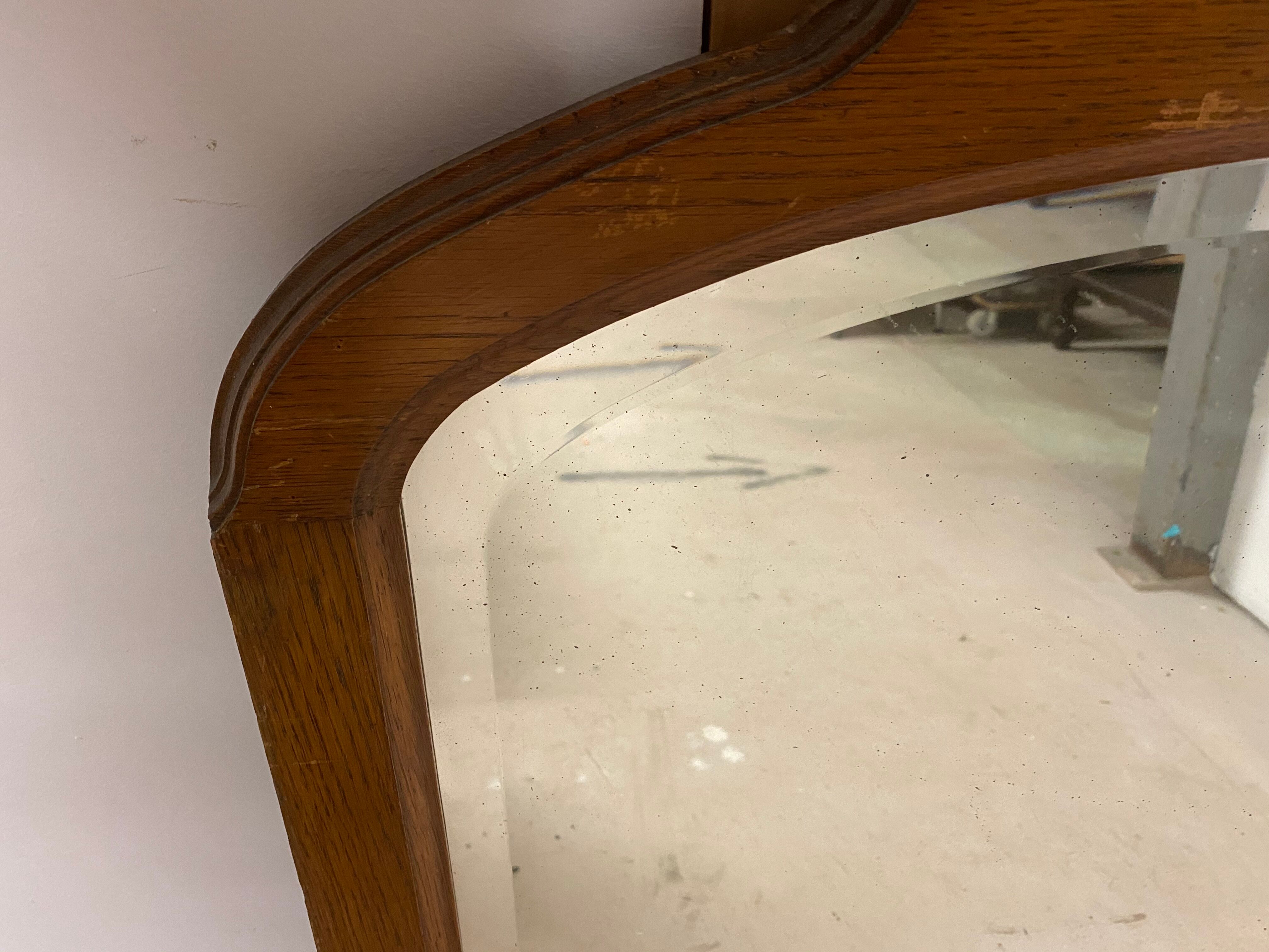 Bevelled mirror frame wooden art deco fruit basket 89x85cm