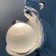 Vintage ceramic cat lamp from the 70s