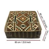 Anatolian brown floor couch table
