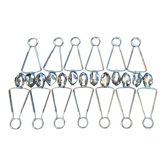 Lot de 12 pinces à escargot en inox
