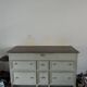 Commode blanc d’ivoire - 160x65cm - gris vert