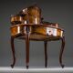 Coiffeuse en noyer Louis Philippe antique, 1860
