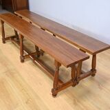 Pair of Benches, Louis XIII style – 20th