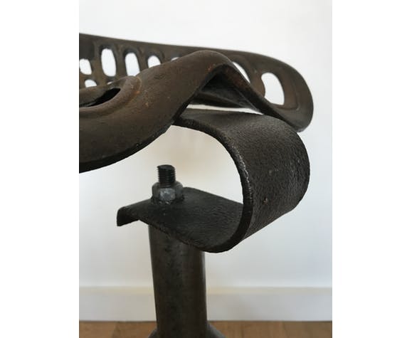 Forged iron stool