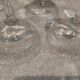 5 coupes à champagne en cristal Baccarat modèle Nancy
