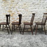 Mismatched bistro chairs