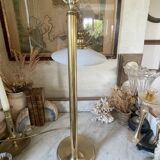 lampe italienne en laiton et opaline bras coulissant 67cm