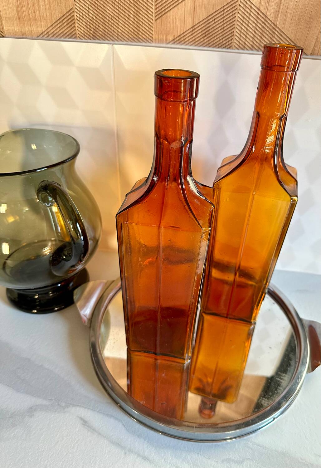 Pair of vintage decanters