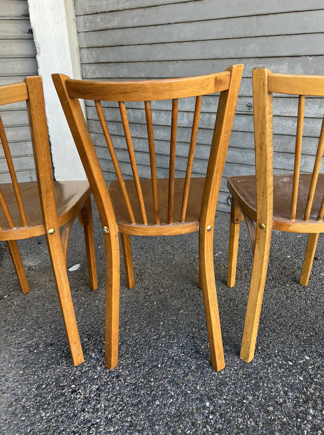 (Lot) 5 Vintage Baumann Bistro Chairs