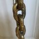 Brutalist floor lamp with chain links