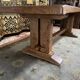 Solid oak monastery table