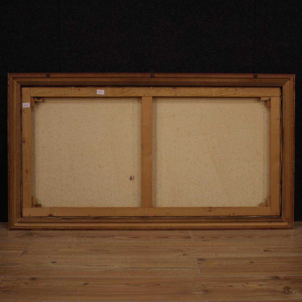 20th century Italian still life painting with musical instruments