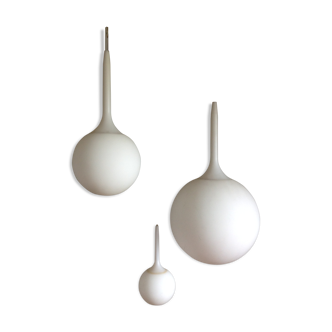 Suite of three Castore globes suspensions for Artemide