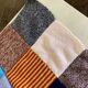 Plaid patchwork en laine carré
