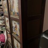 Spanish cabinet with 8 earthenware plates