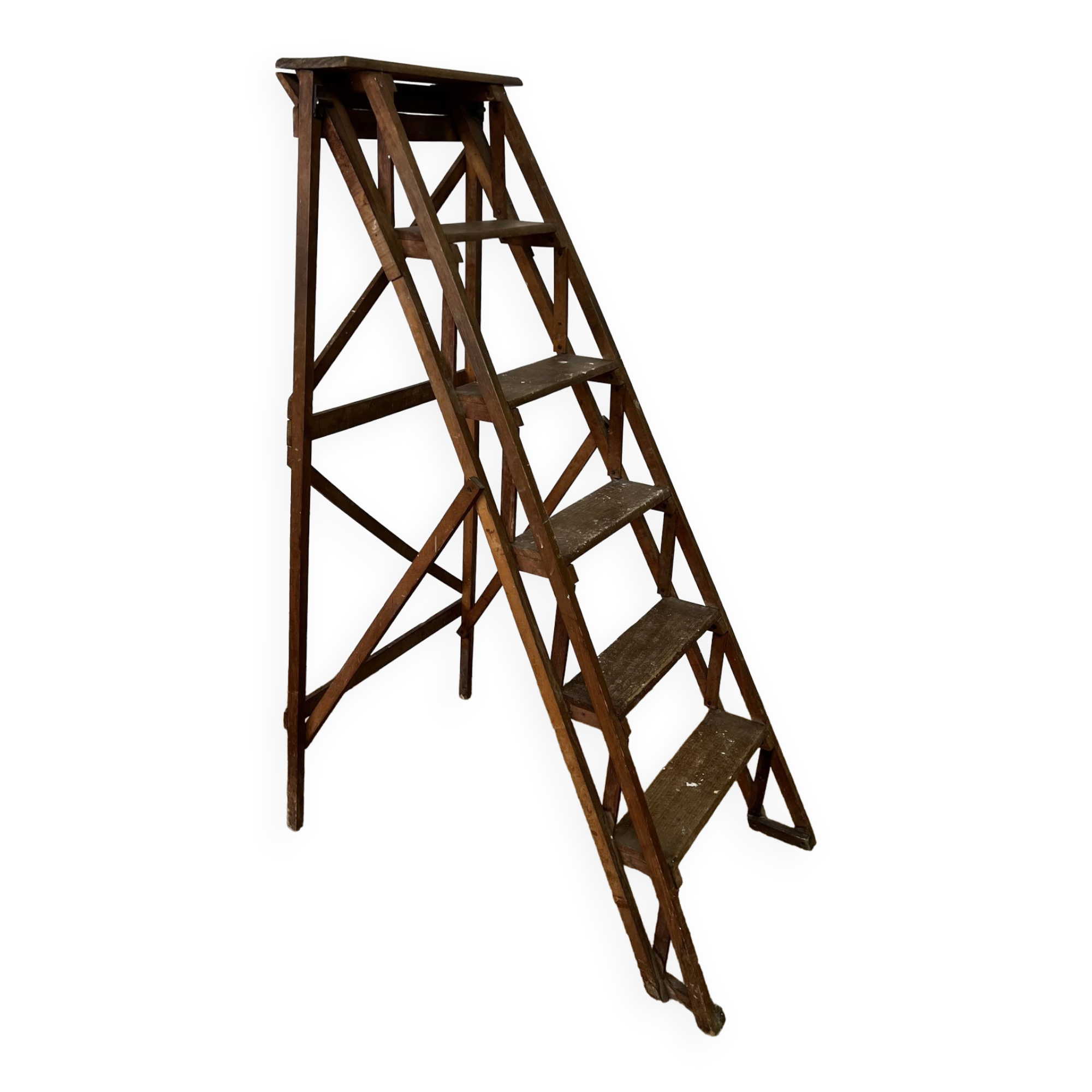 Vintage wooden stepladder