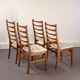 Set of 2 Danish Dining Chairs made of Teak and Beige Upholstery, circa 1960