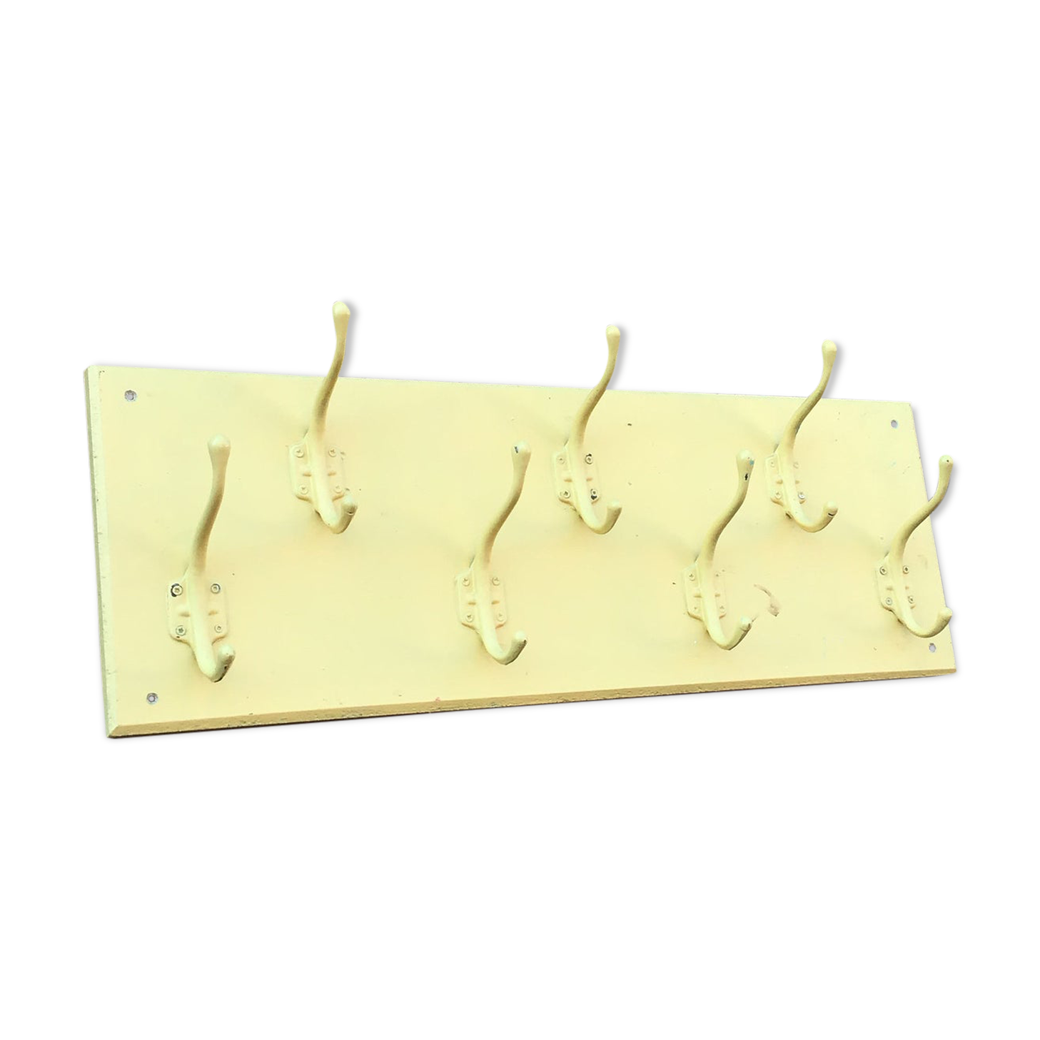 Industrial wall coat holder