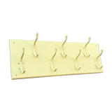 Industrial wall coat holder