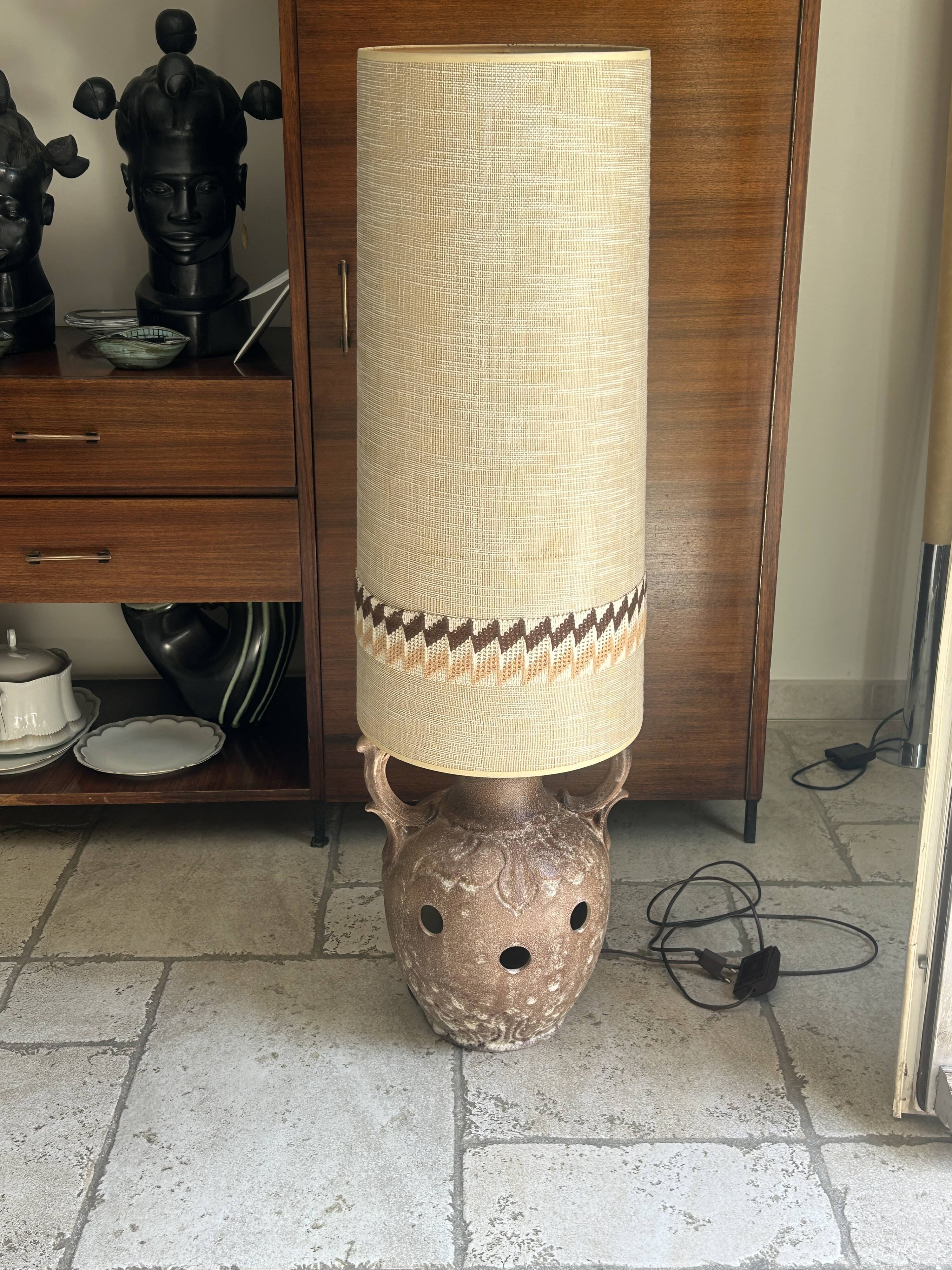 1970s ceramic sun lamp