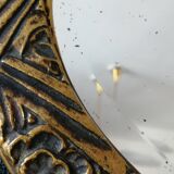 Mirror oval bevelled art deco