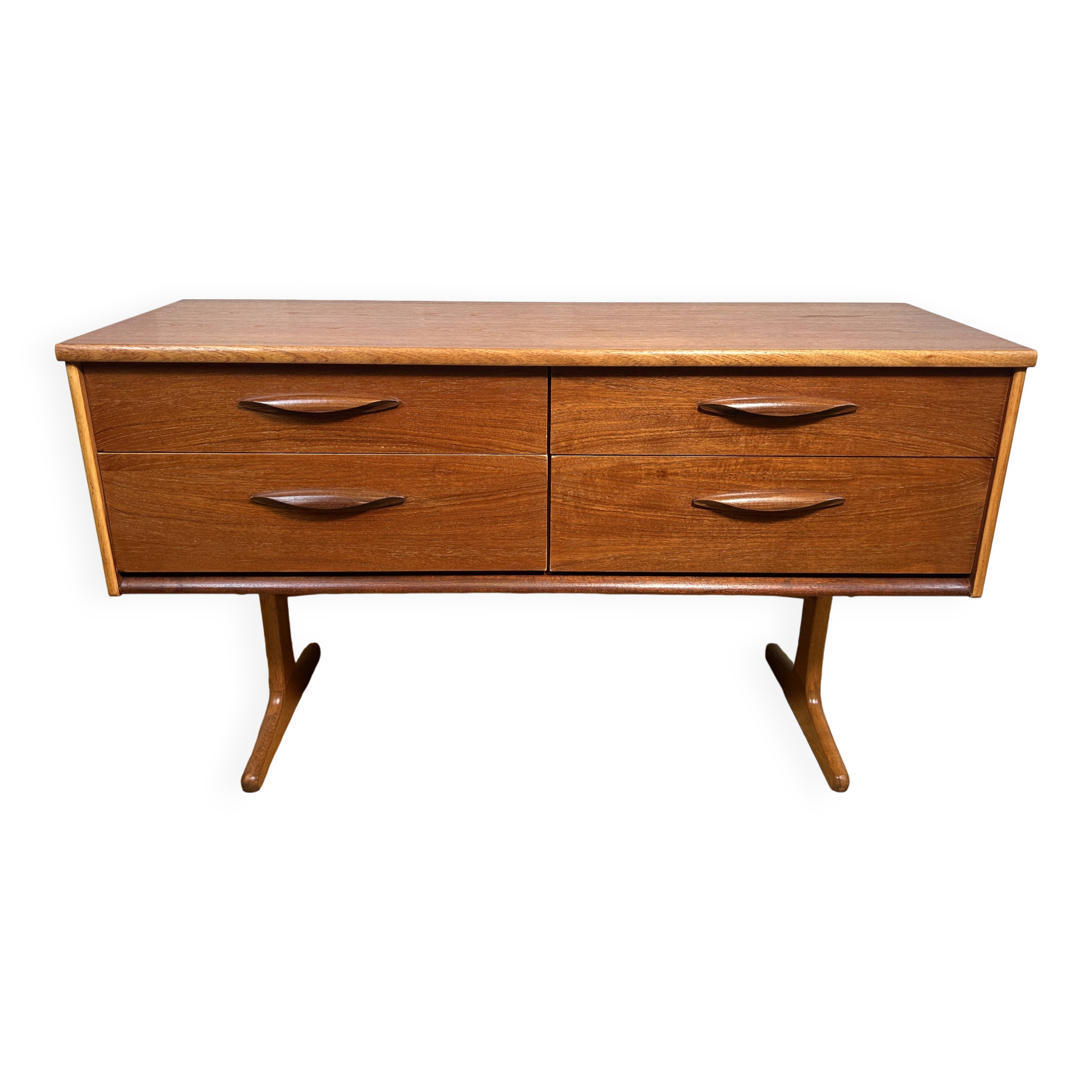 Mid century retro vintage teak small sideboard by Austinsuite 1960