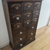 Apothecary drawer unit